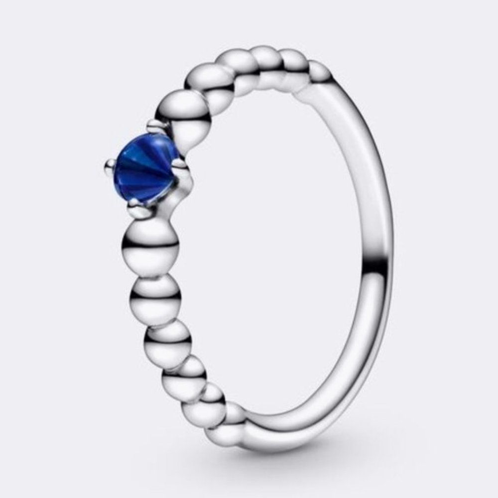 Pandora Sea Blue Beaded Ring